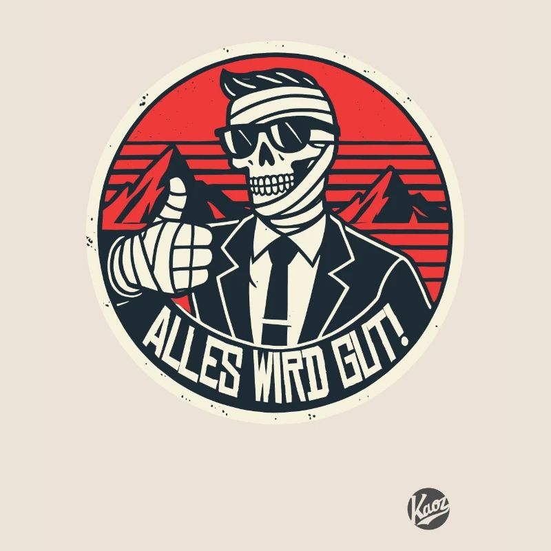 Thumbs Up Skeleton Mummy: Everything Will Be Fine