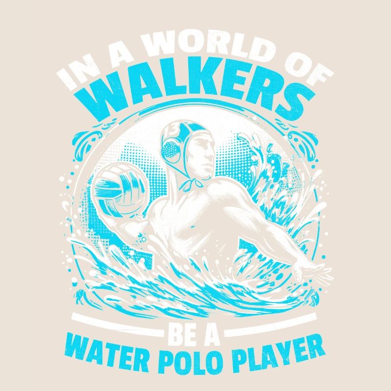 In einer Welt der Wanderer Sei ein Wasserballspieler Aquat