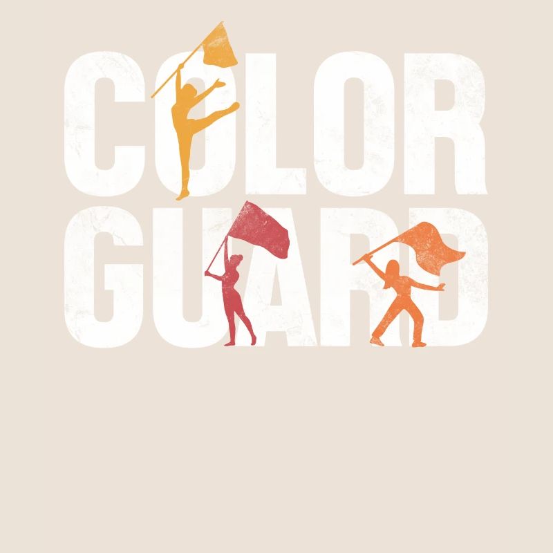 Garde de couleur mi-temps spectacle drapeau spinners drôle