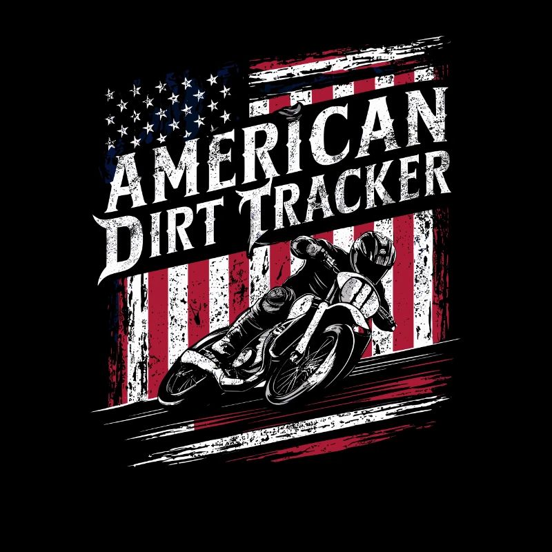 American flat track biker