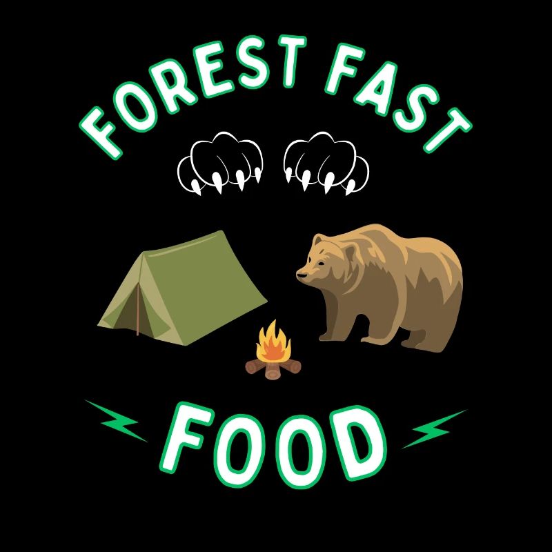 Restauration rapide en forêt pour ours - Camping et plein air