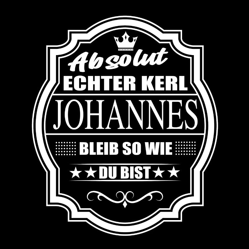 Absolument vrai gars Johannes, reste comme tu es