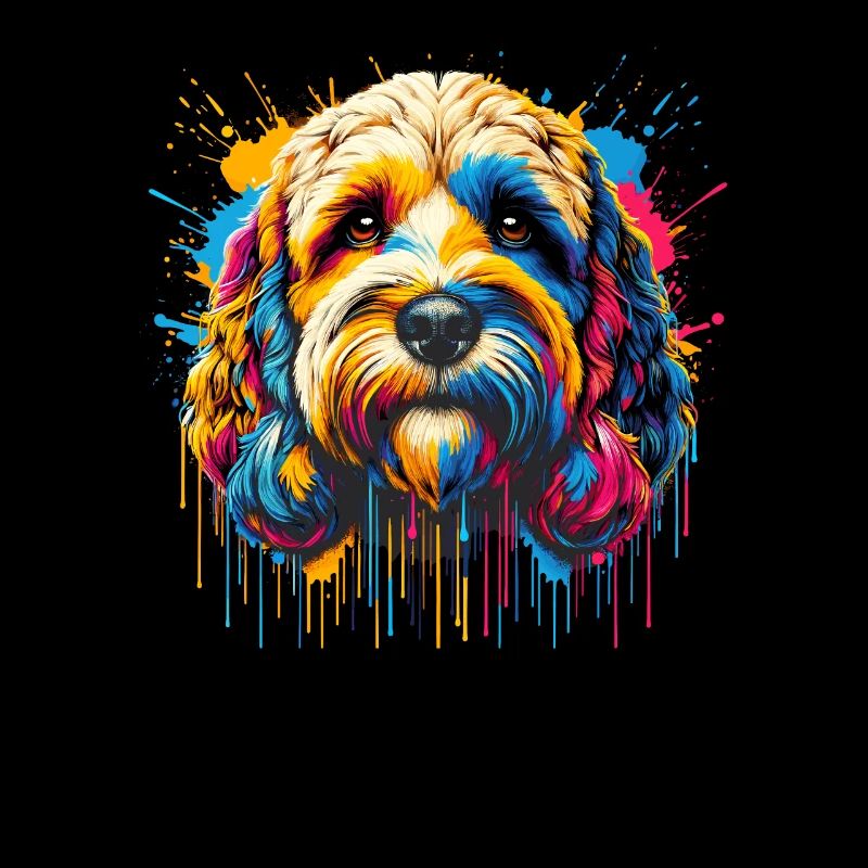 Splash Art Cockapoo Cockapoos Cockerpoo