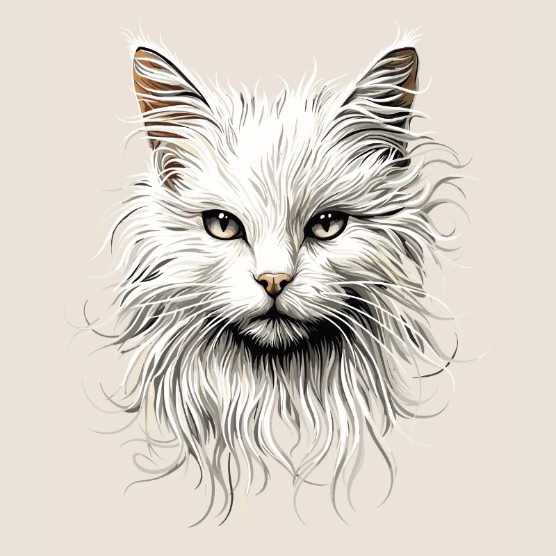 Chat Angora Blanc Chat Angora Chats Angora Mignons