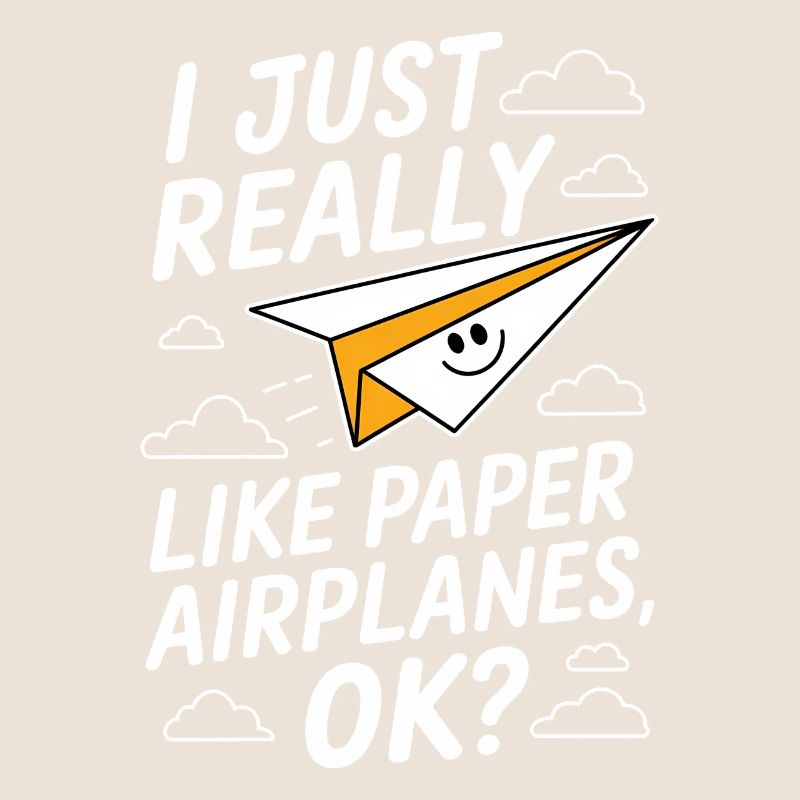 Papierflieger Spruch Witz Papierflugzeug Geschenk