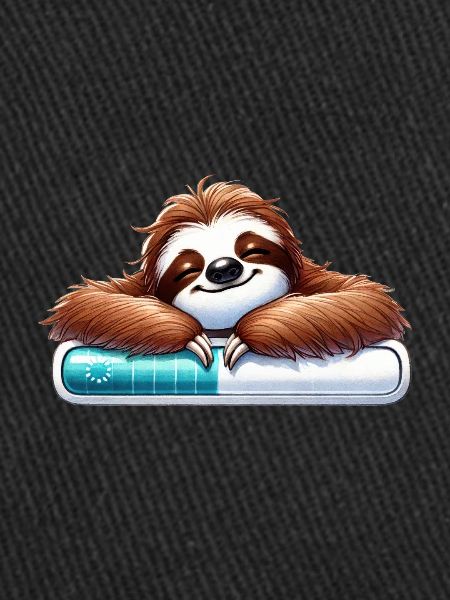 Relaxed Sloth Loading Bar