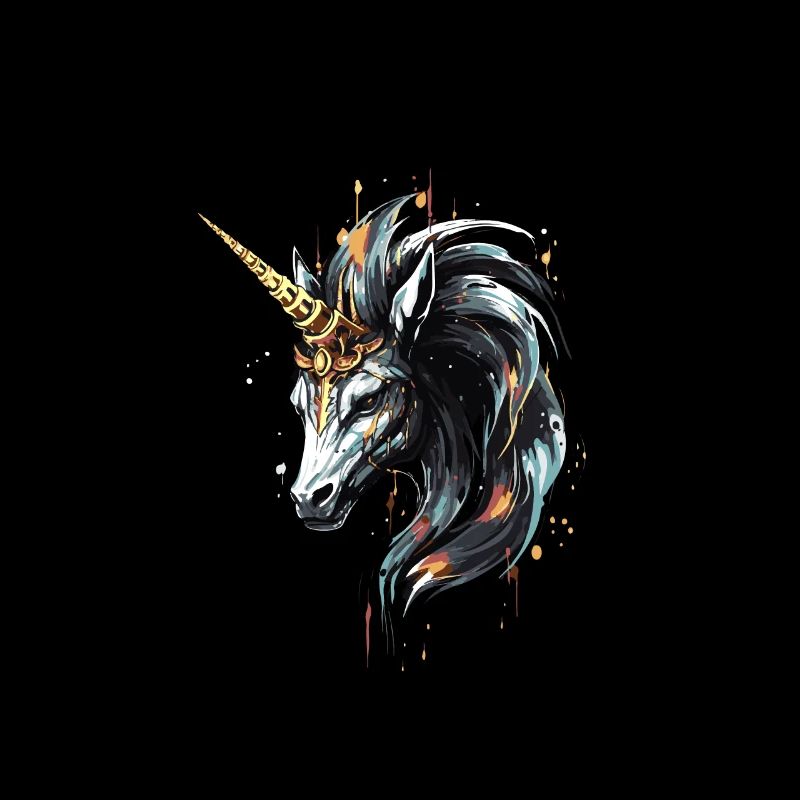 Unicorn Head Portrait Crown