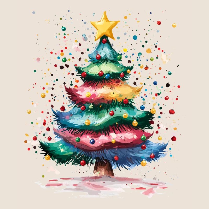arbre de Noël conception de vacances festives avec coloré
