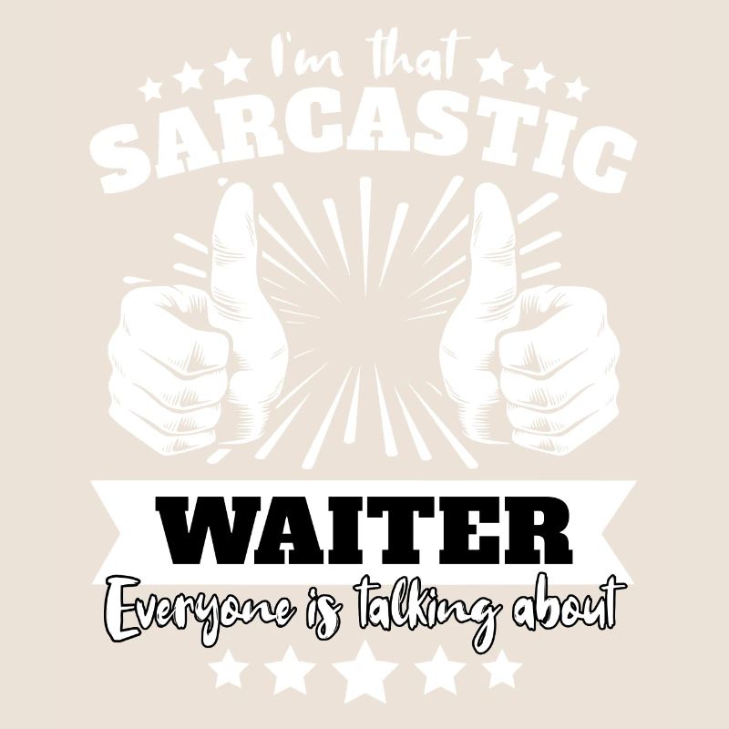 Sarkastischer Kellner Sarkasmus