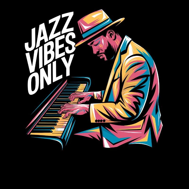 Jazz Vibes Only Musiker Kunst