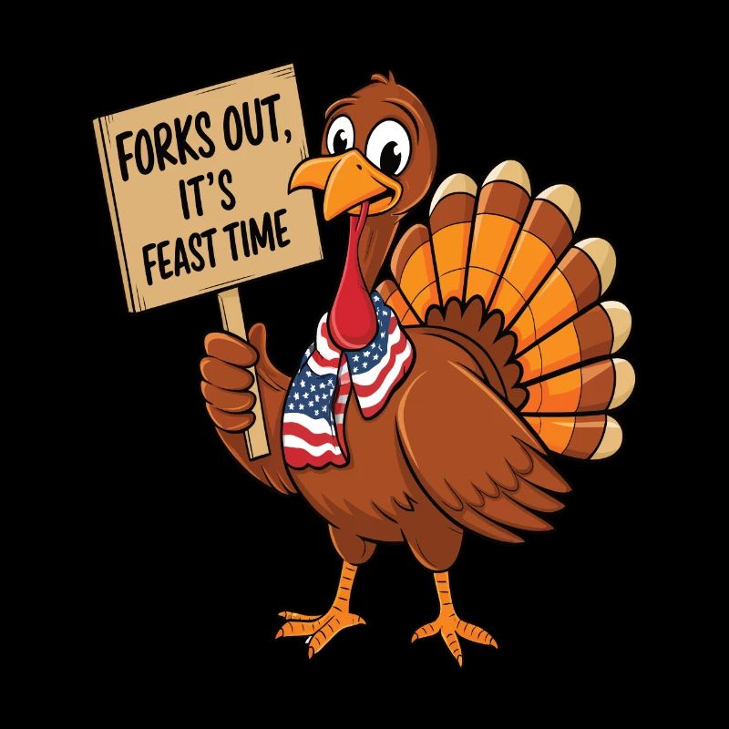 Dinde drôle de Thanksgiving