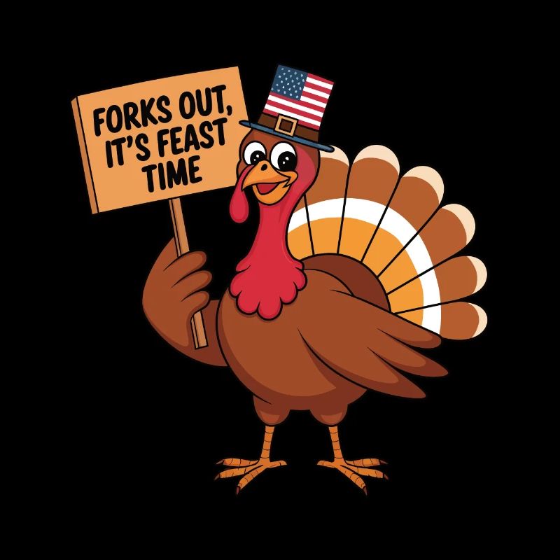 Dinde drôle de Thanksgiving