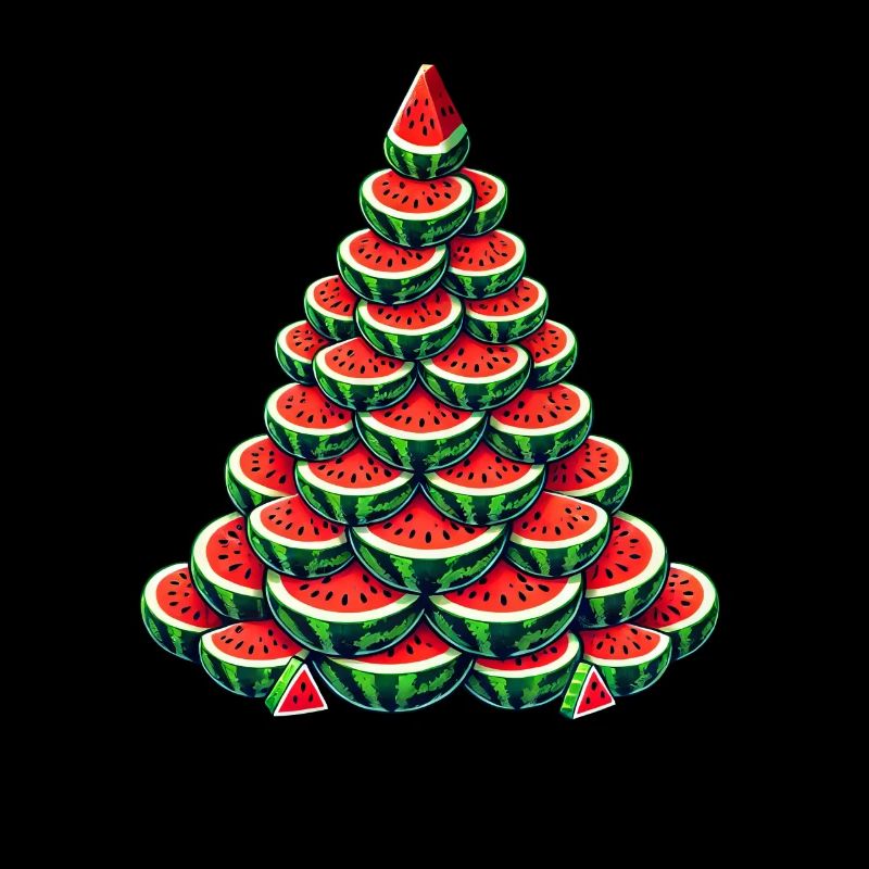 Arbre de Noël Melon Été Hiver