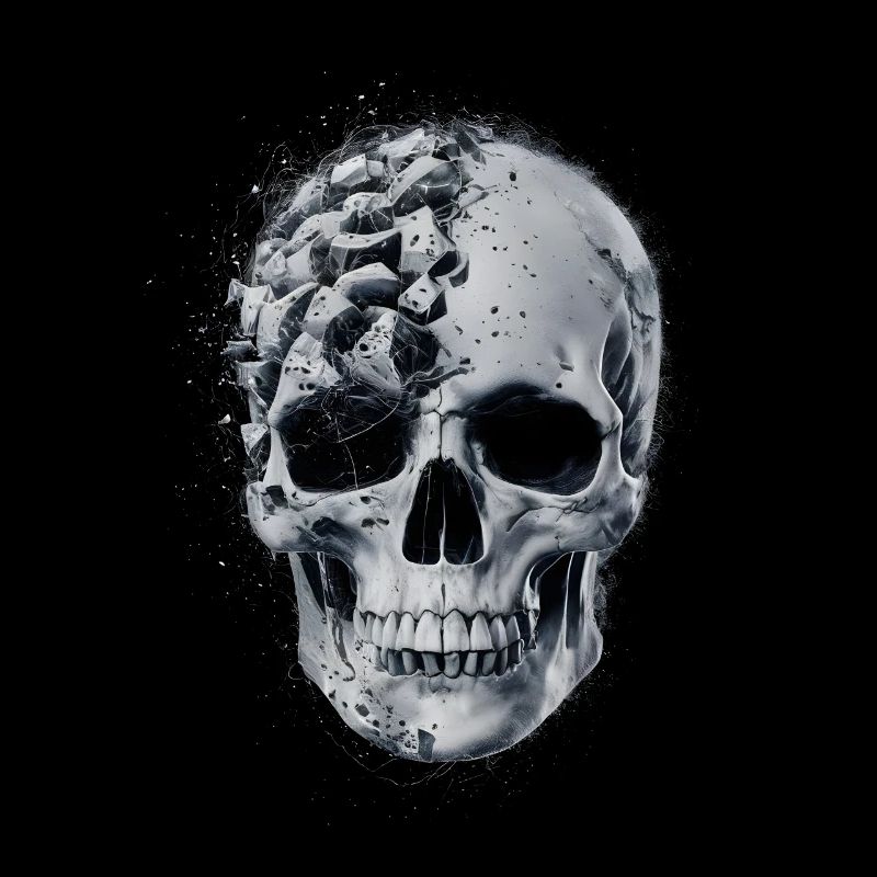 Zerfallener Schädel