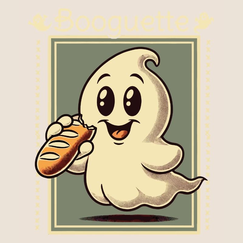 Ghost Booguette for Baguette Lovers