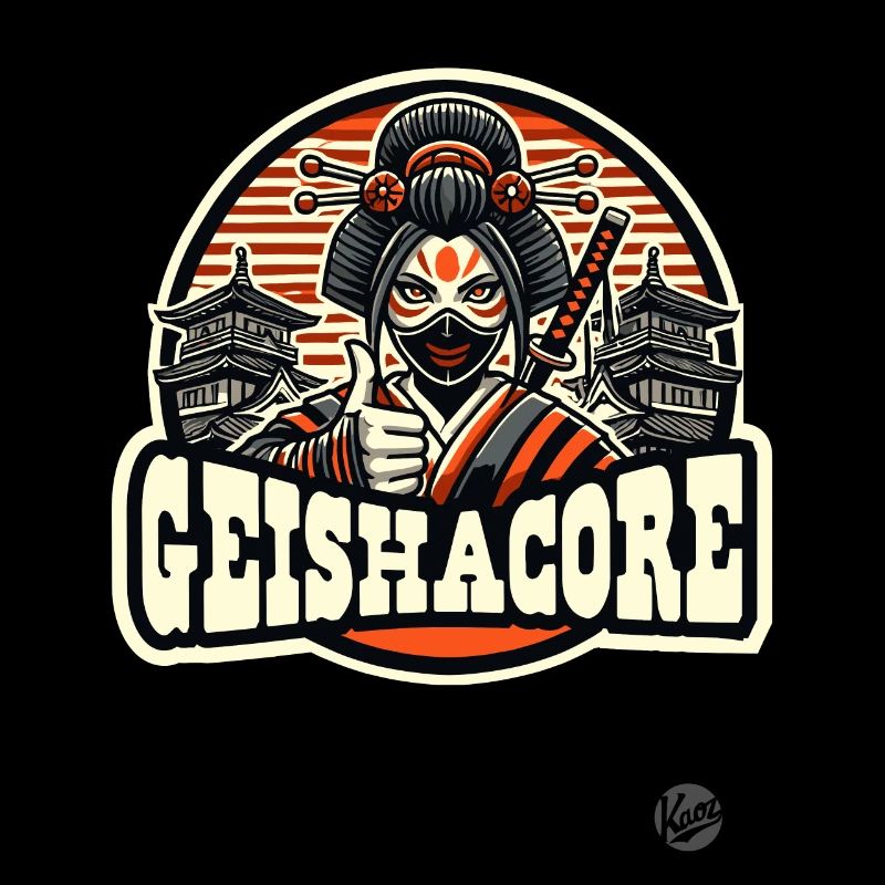 Japan Edo Ninja Samurai: Thumbs Up Geisha