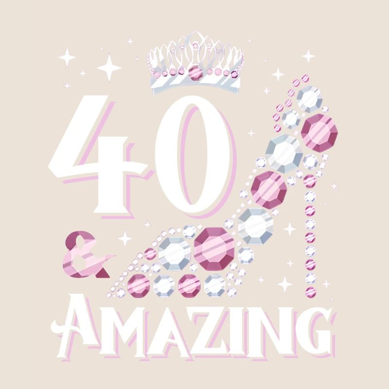 Design de chaussures élégant pour le 40e anniversaire
