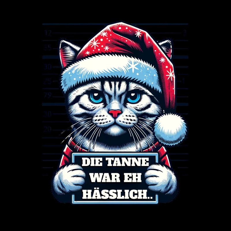 Père Noël Drôle de chats Noël