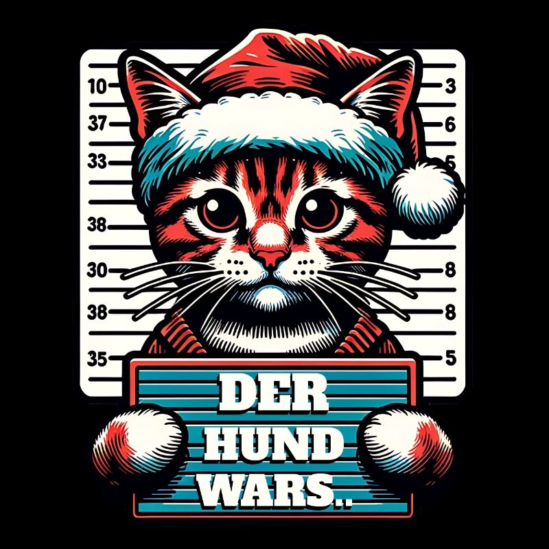 Père Noël Drôle de chats Noël