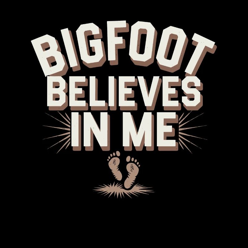 Bigfoot croyant Sasquatch Cryptide Créature de la forêt