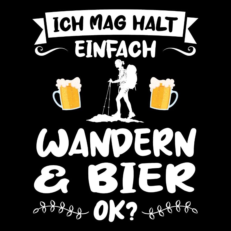 Wandern Bier Berg Geschenk