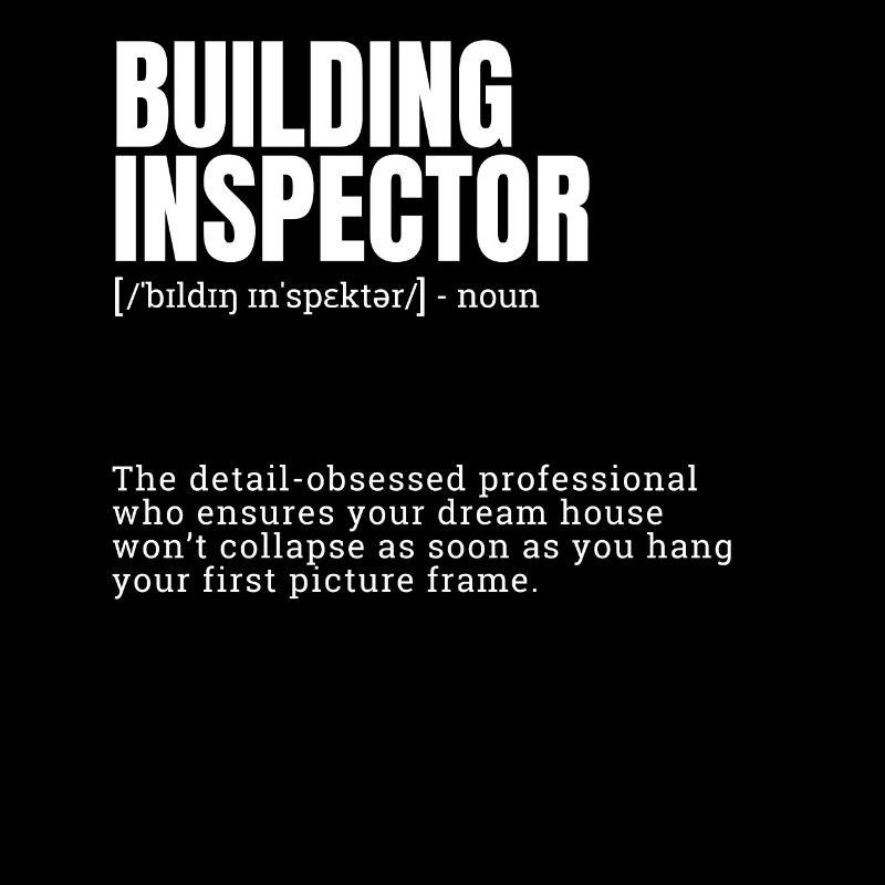 Building Inspector Definition Novelty Graphic