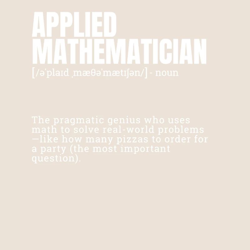 Funny Dictionary Applied Mathematician Themed