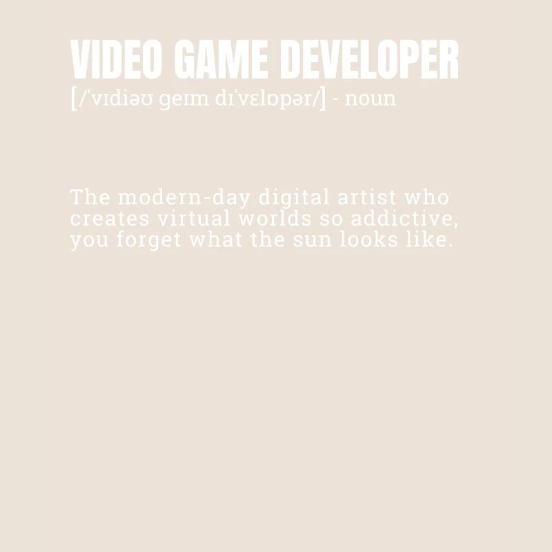 Video Game Developer Definition Stylish