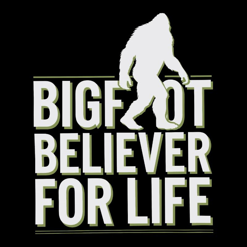 Bigfoot croyant Sasquatch Cryptide Créature de la forêt