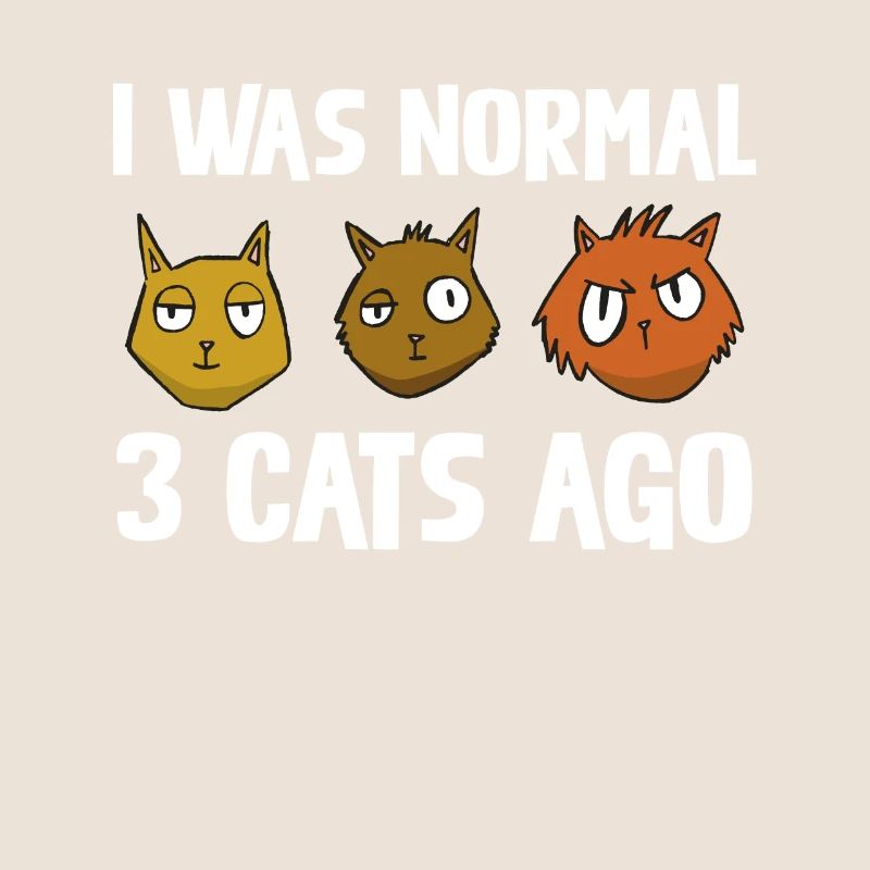 J’étais devant 3 chats motif de chat drôle normal