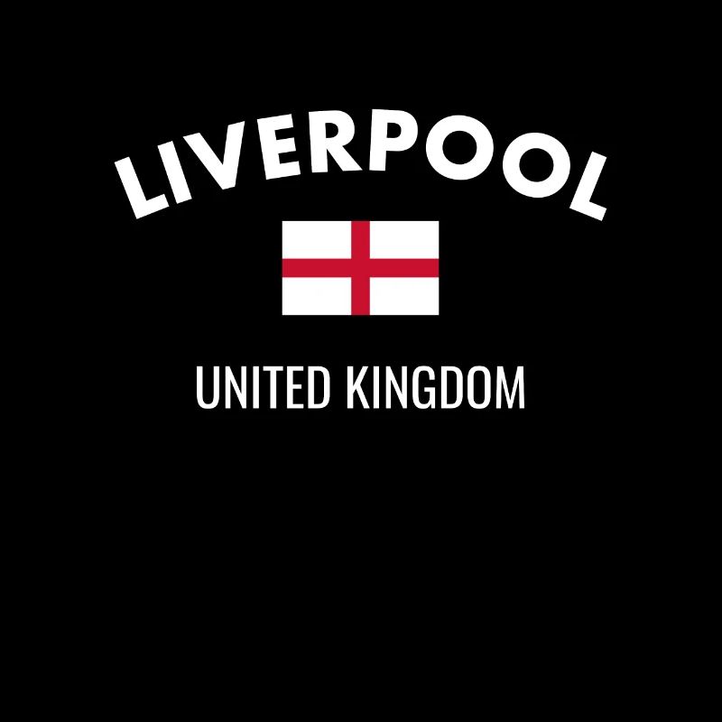 Liverpool Angleterre Anglais Drapeau Anglais