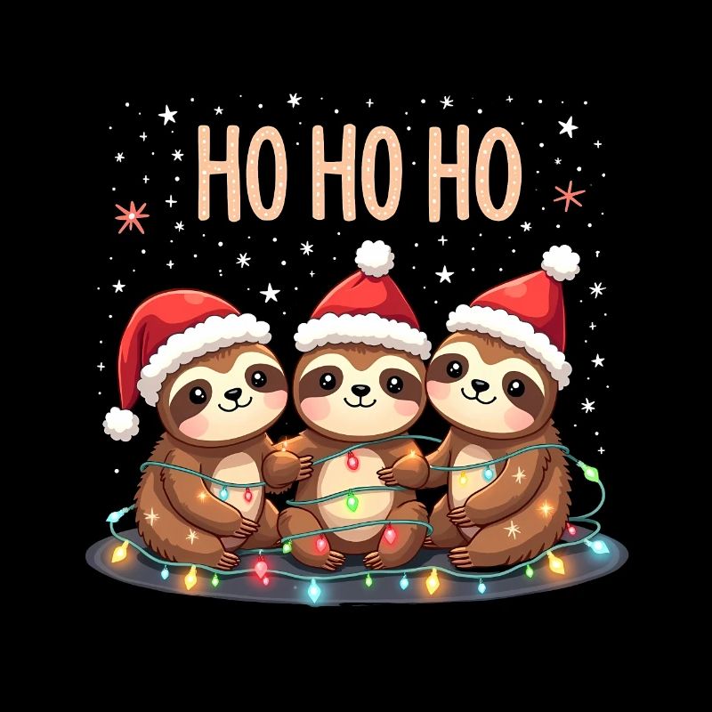 Weihnachtsoutfit Faultier Weihnachts Pyjam