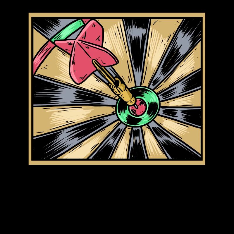 Dartist Darted Bullseye Target Dart