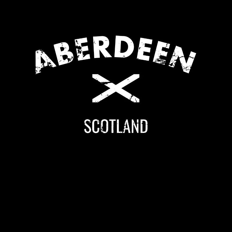 Aberdeen Écosse Vintage Drapeau de l’Écosse