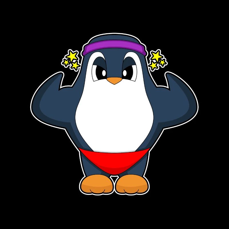 Pinguin Bodybuilder Bodybuilding