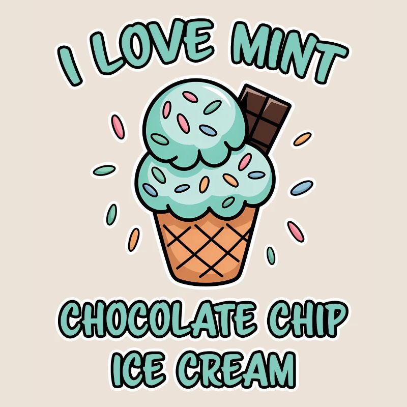 Schoko Minz Eis Spruch Lustiges Minz Eis Geschenk