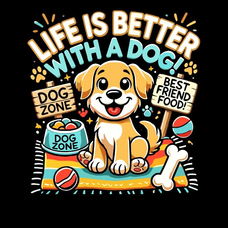 Das Leben ist besser mit einem Hund