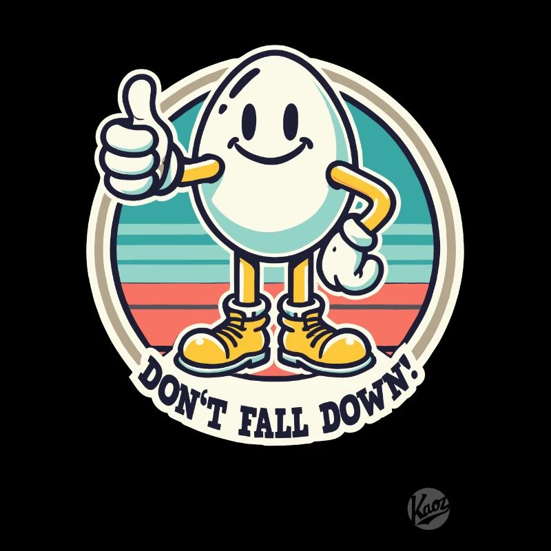Daumen hoch retro Ei – Nicht fallen!
