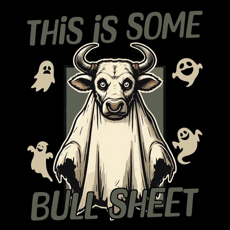 Funny Cow Ghost Costume Halloween