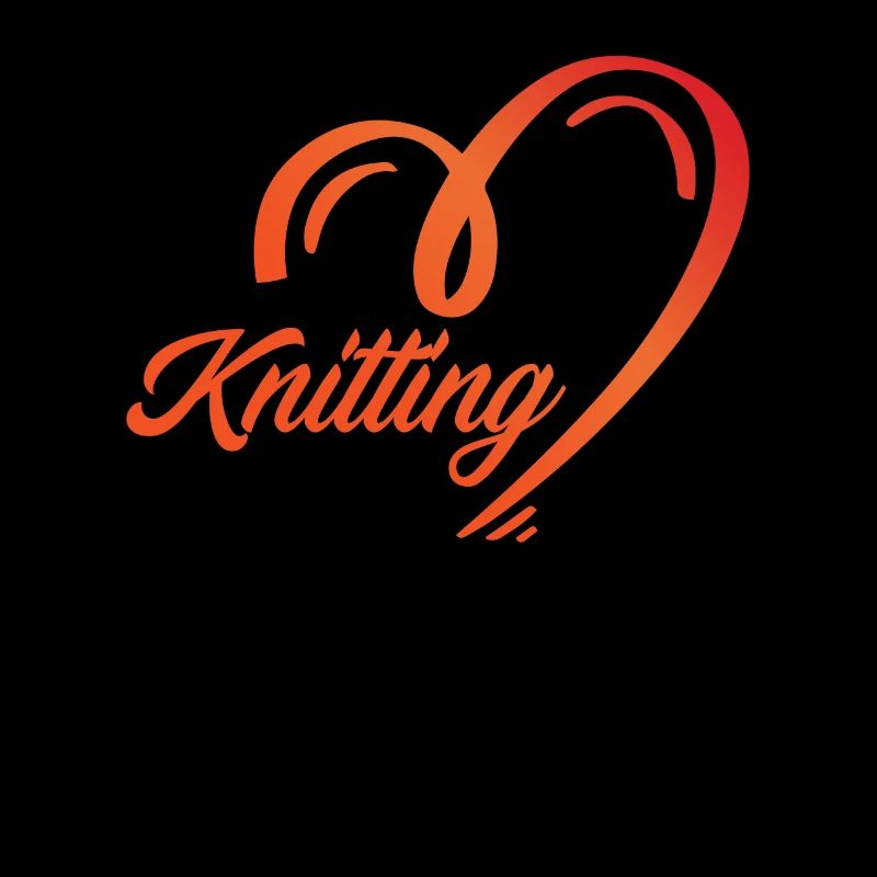 Knitting Heart Illustration for Creatives
