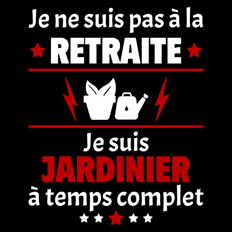 Pas à la retraite jardinier à temps complet, noël