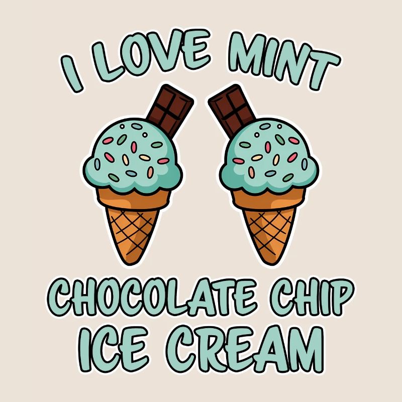 Schoko Minz Eis Spruch Lustiges Minz Eis Geschenk