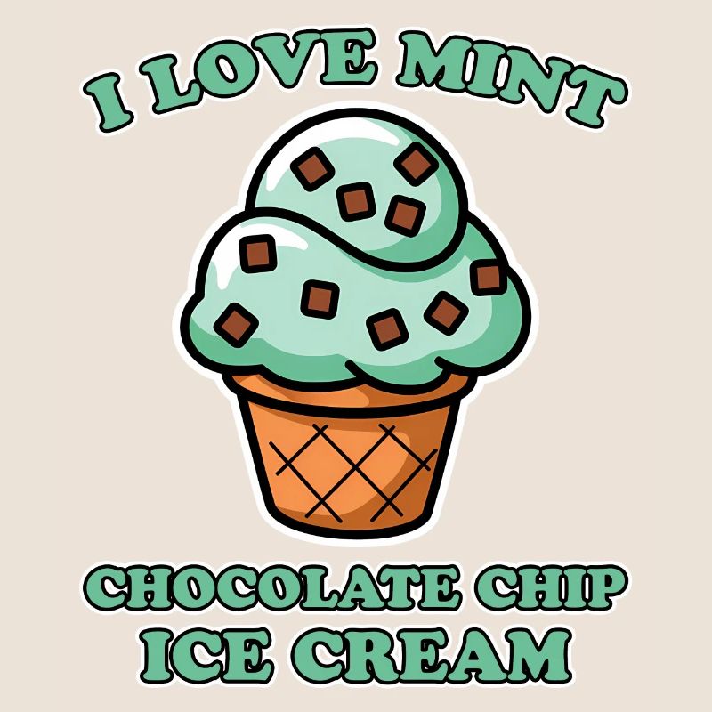 Schoko Minz Eis Spruch Lustiges Minz Eis Geschenk