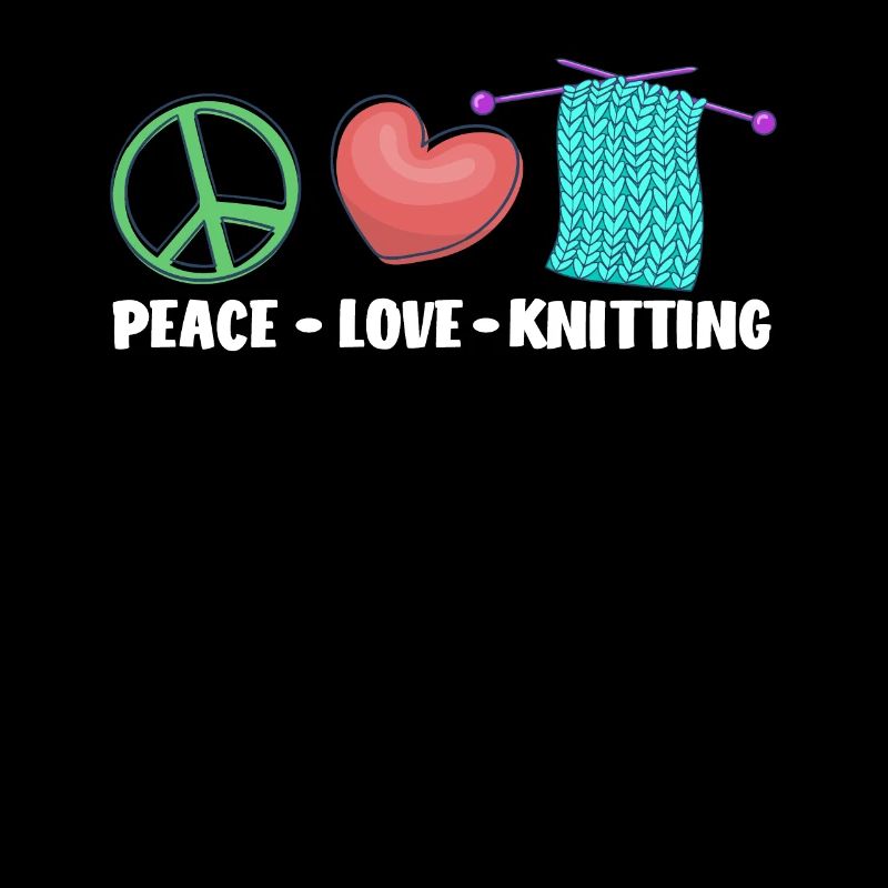 Peace Love Knitting Handmade