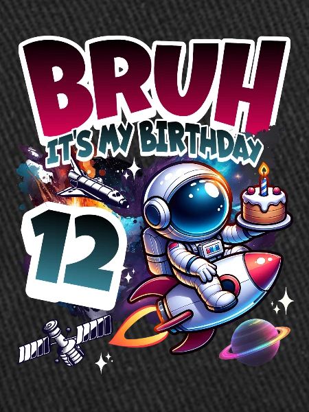 Astronaut 12th Birthday Space