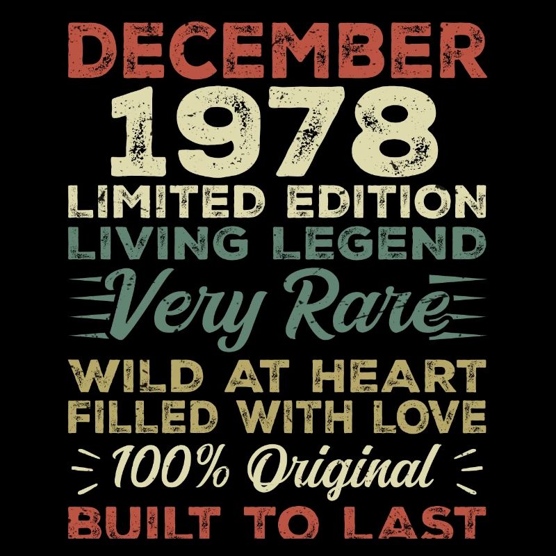 Décembre 1978 - anniversaire Décembre 1978 année