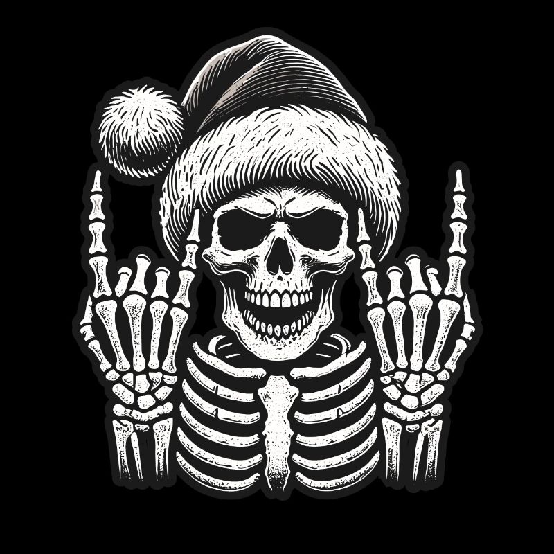 Jupe chapeau de Noël squelette