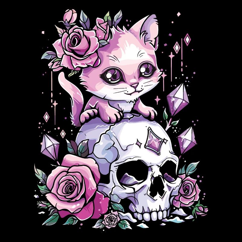 Kawaii Chat Pastel Goth Mignon Anime