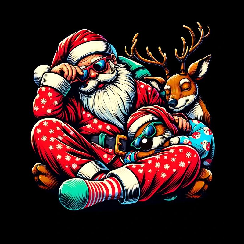 Dormez paresseux Père Noël C’est mon pyjama de Noël