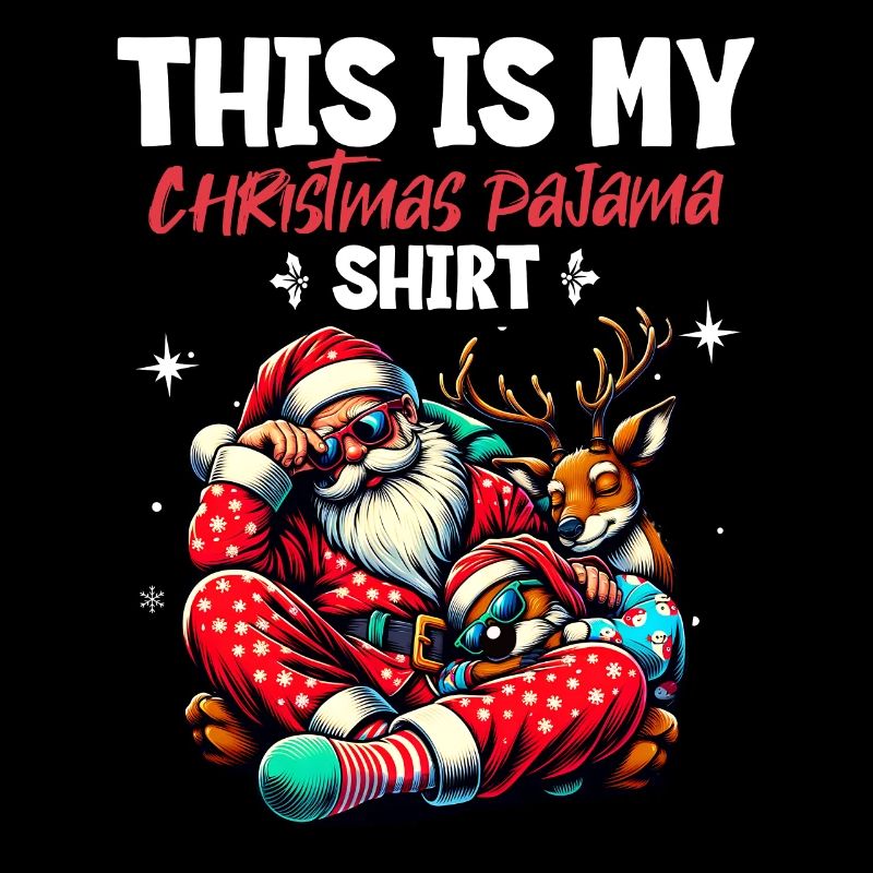 Dormez paresseux Père Noël C’est mon pyjama de Noël